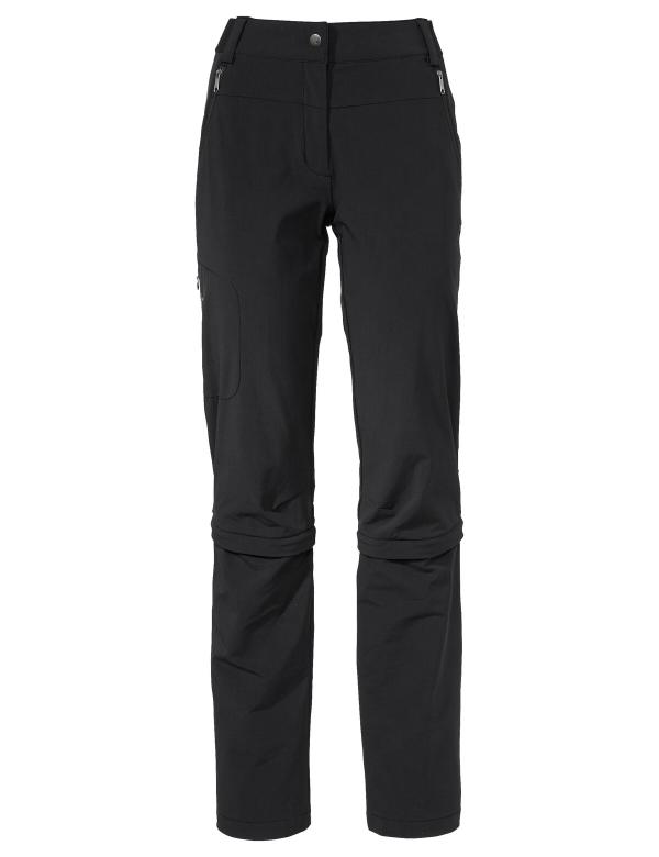 VAUDE Women's Farley Stretch Capri T-Zip Pants III black Gr&ouml;&szlig; 36-Long