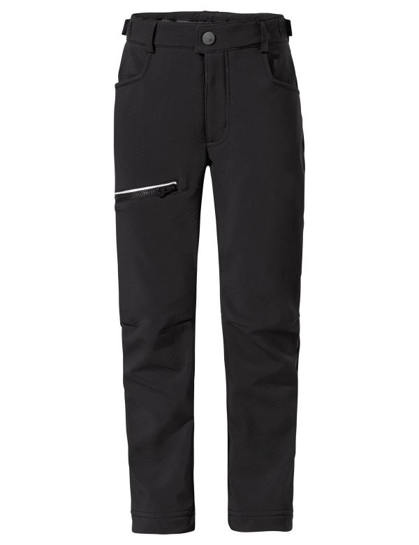 VAUDE Kids Qimsa Softshell Pants black Gr&ouml;&szlig; 134/140