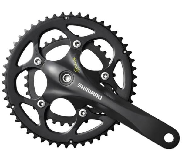 SHIMANO Kurbelgarnitur FC-R345 9-fach 170 mm 50-34 Z&auml;hne Schwarz