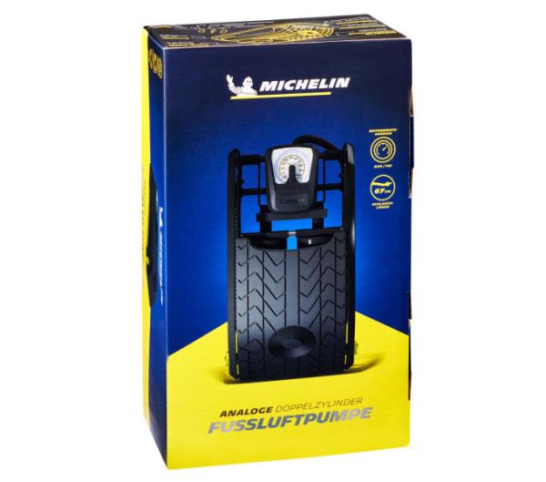 Michelin Doppelzylinder Fu&szlig;luftpumpe Analog 7 Bar