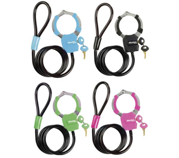 Master Lock Handschellenschloss Street Cuff 8275 4er Pack 1000 mm Schl&uuml;ssel