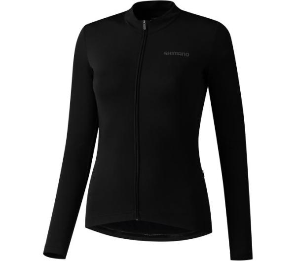 SHIMANO W'S KAEDE Thermal Long Sleeve Jersey BLACK ((W'S) XXL)