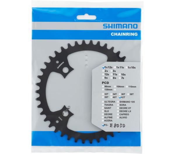 SHIMANO Kettenblatt SHIMANO E-BIKE SYSTEMS SM-CRE70-12 42Z