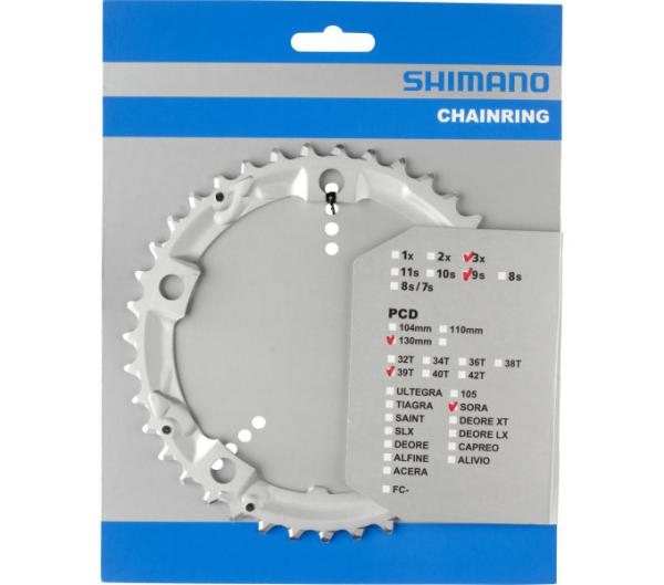 SHIMANO Kettenblatt SORA FC-3403 39 Z&auml;hne Silber