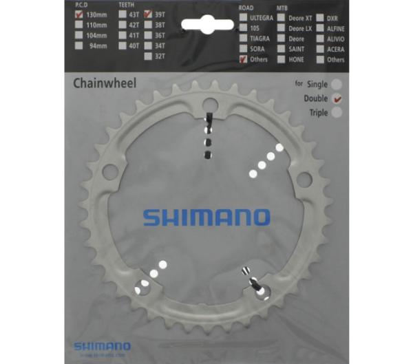 SHIMANO Kettenblatt FC-4600 39 Z&auml;hne Silber