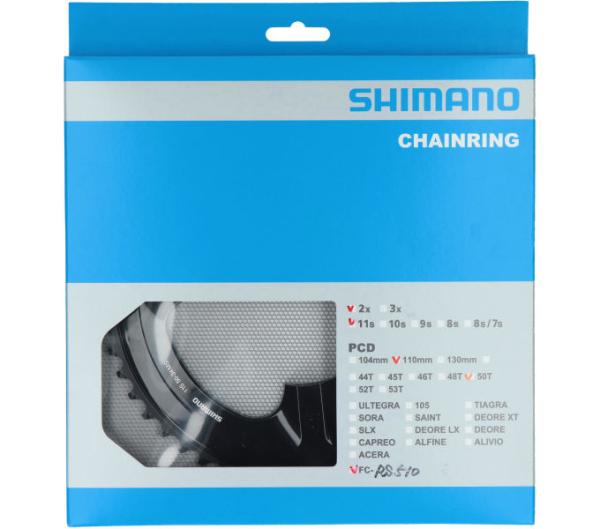 SHIMANO Kettenblatt FC-RS510 50 Z&auml;hne Schwarz
