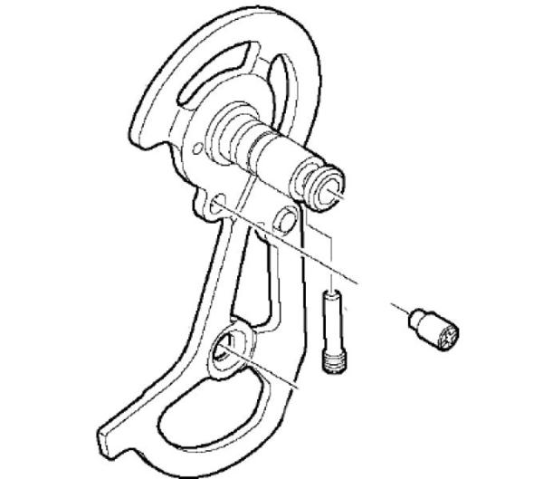 SHIMANO Kettenleitblech f&uuml;r RD-F800 SS-Type