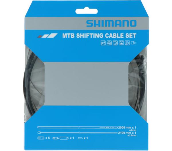 SHIMANO Schaltzug-Set MTB Edelstahl 2000 mm