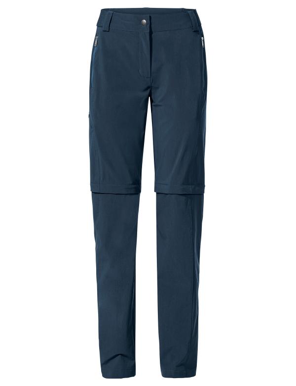 VAUDE Women's Farley Stretch ZO T-Zip Pants II dark sea Gr&ouml;&szlig; 40-Short