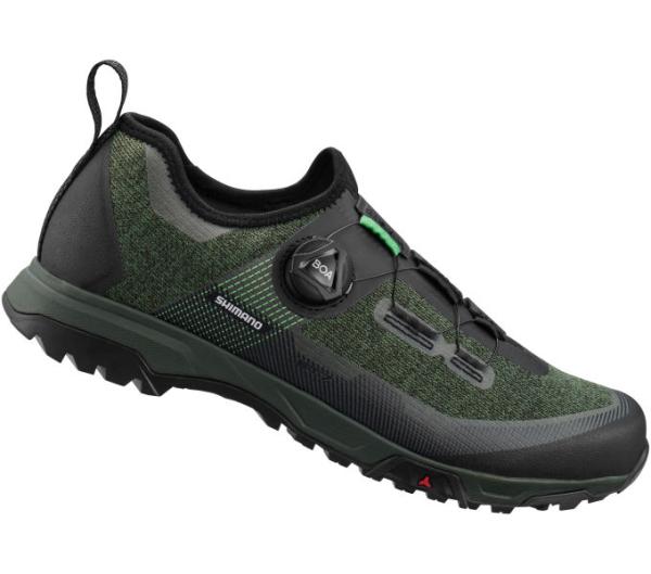 SHIMANO SHIMANO Fahrradschuhe ET701 Herren/Damen MTB FLATPEDAL Gr&ouml;&szlig;e 46 Gr&uuml;n