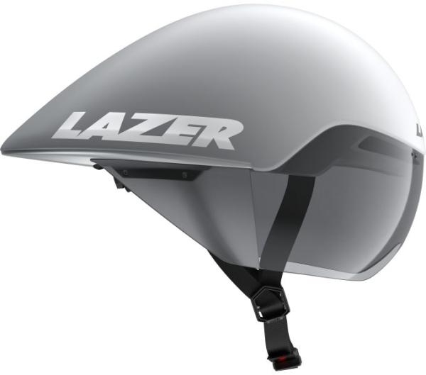 LAZER LAZER Helm Volante KinetiCore Triathlon/Zeitfahren Matte White Silver (S) 52-56