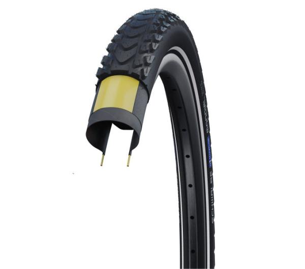 Schwalbe SCHWALBE FALTREIFEN MARATHON MONDIAL  V-Guard DD 37-622 Schwarz/Reflex